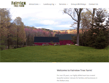 Tablet Screenshot of fairviewtreefarm.com